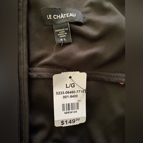 Sweetheart Illusion Mesh Occasion Gown with belt - never worn, size Large - Picture 2 of 3